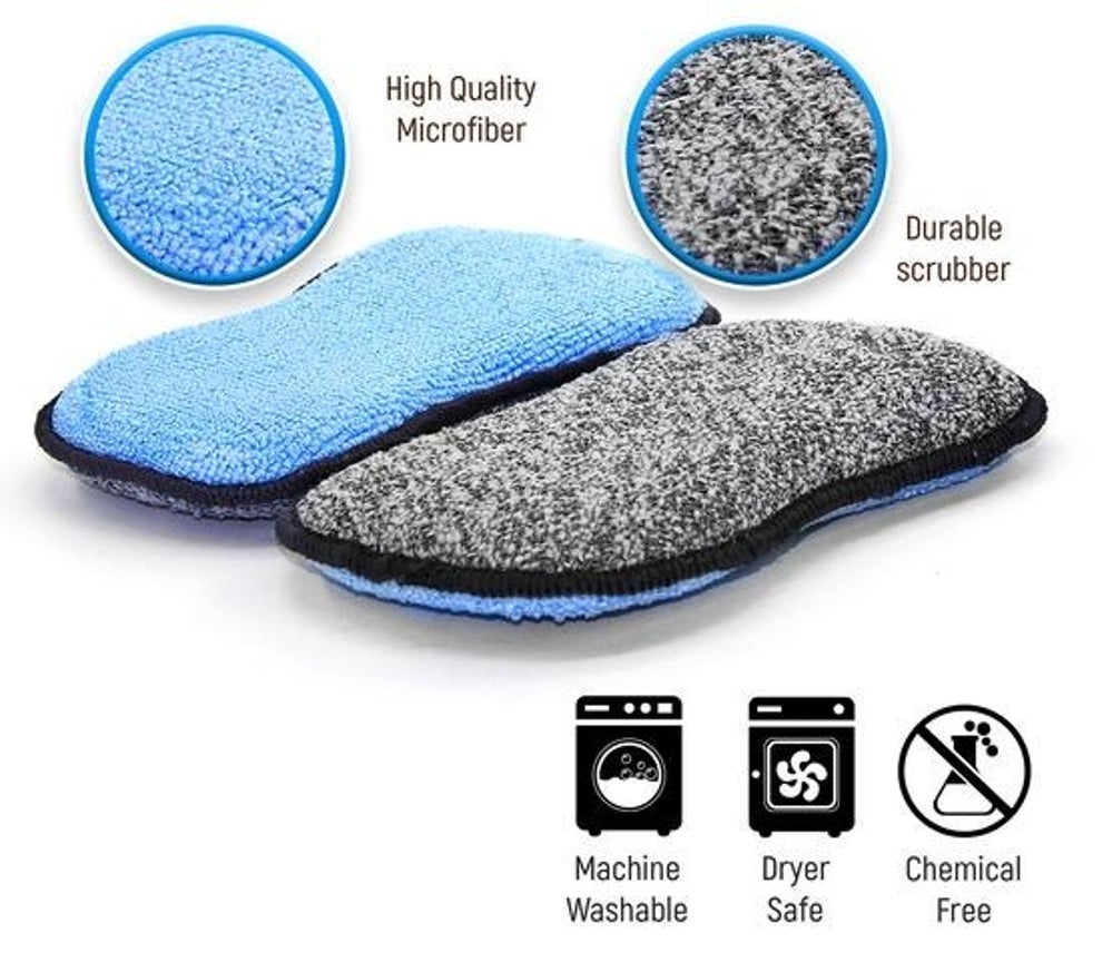 Bathrooms Otbar Heavy Duty Scrub Sponge,Cleaning Scrubbing Sponge Multi-Use-Heavy Duty Cleaning Pads for Kitchens 